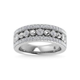 14K White Gold Diamond 1/2 Ct.Tw. Fashion Band