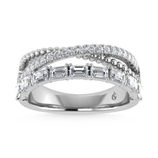14K White Gold Diamond 1 1/5 Ct.Tw. Fashion Ring