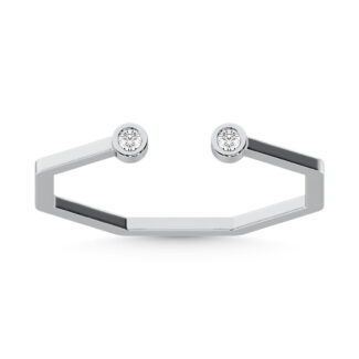 14K White Gold  Diamond 1/20 Ct.Tw. Fashion Ring