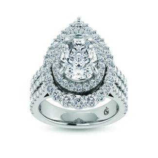 14K White Gold Lab Grown Diamond 5 Ct.Tw. Labgrown Engagement Ring