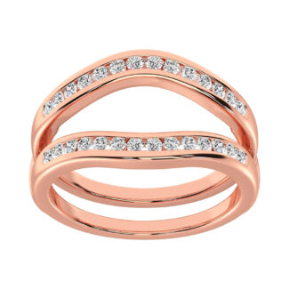 Diamond 1 Ct.Tw. Guard Ring in 10K Rose Gold