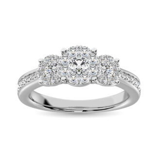 14K White Gold 1 1/2 Ct.Tw. Diamond Fashion Ring