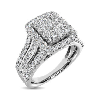 Diamond 2 Ct.Tw. Engagement Ring in 10K White Gold