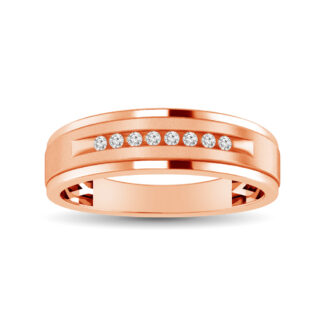 Ladies 1/20 Ct.tw Diamond Band in 10K Rose Gold