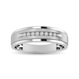 Ladies 1/20 Ct.tw Diamond Band in 10K White Gold