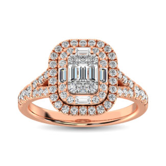 Diamond 1 Ct.Tw. Fashion Ring in 14K Rose Gold