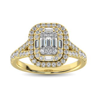 Diamond 1 Ct.Tw. Fashion Ring in 14K Yellow Gold