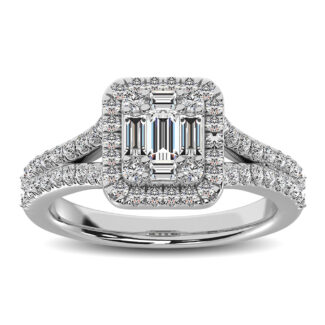 Diamond 3/4 Ct.Tw. Engagement Ring in 14K White Gold