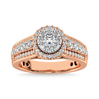 Diamond 1 Ct.Tw. Engagement Ring in 14K Rose Gold