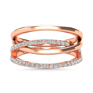 Diamond 1/4 Ct.Tw. Promise Ring in 14K Rose Gold