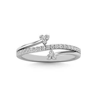 Diamond 1/3 Ct.Tw. Fashion Ring in 10K White Gold