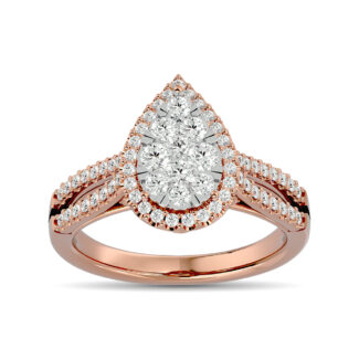Diamond Engagement Ring 3/4 Ct.tw in 14K Rose Gold
