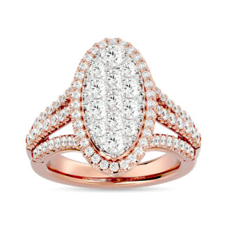 Diamond 2 Ct.tw Engagement Ring in 14K Rose Gold