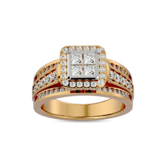 Diamond Engagement Ring 7/8 Ct.tw in 10K Yellow Gold