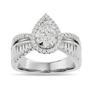 Diamond 1 Ct.tw Engagement Ring in 14K White Gold