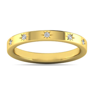 Diamond 1/20 Ct.tw Bar Ring in 10K Yellow Gold