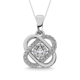 Diamond 1/50 Ct.tw Fashion Pendant in Sterling Silver