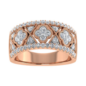 14K Rose Gold 1 Ct Ct.Tw. Diamond Fashion Band