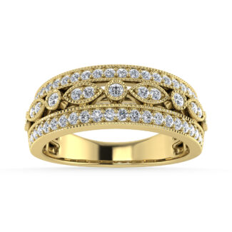 Diamond 1/3 Ct.Tw. Fashion Band in 14K Yellow Gold