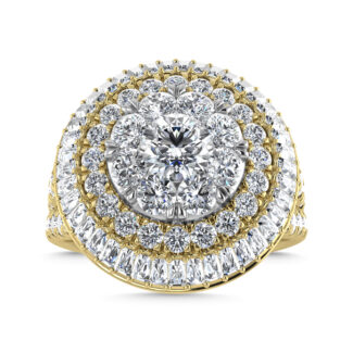 Diamond 2 1/6 Ct.Tw. Engagement Ring in 14K Yellow Gold