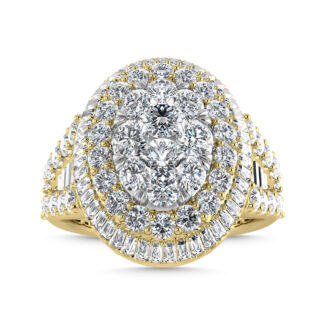 Diamond 2 1/3 Ct.Tw. Engagement Ring in 14K Yellow Gold