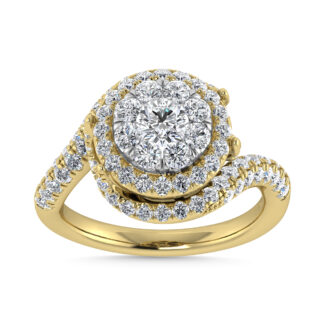 Diamond 1 7/8 Ct.Tw. Engagement Ring in 14K Yellow Gold