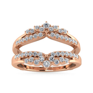 Diamond 1/4 Ct.Tw. Guard Ring in 10K Rose Gold