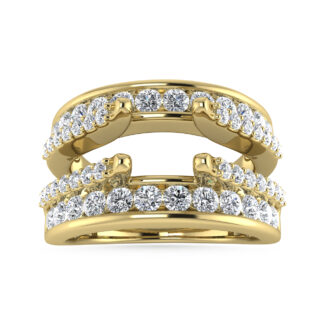 Diamond 1 Ct.Tw. Guard Ring in 14K Yellow Gold