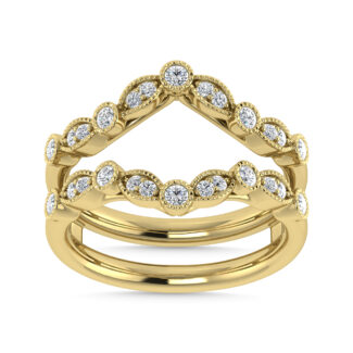 Diamond 3/8 Ct.Tw. Guard Ring in 14K Yellow Gold