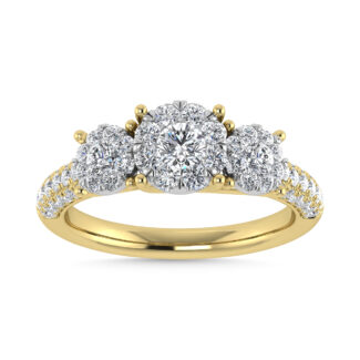Diamond 1 1/4 Ct.Tw. Engagement Ring in 14K Yellow Gold