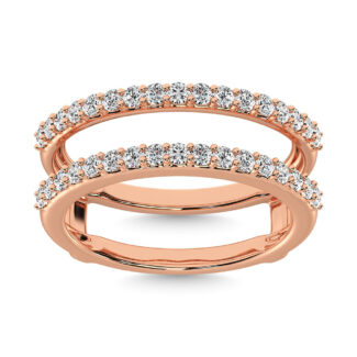 Diamond 1/4 Ct.Tw. Guard Ring in 10K Rose Gold
