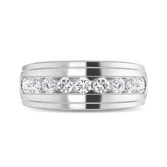 Diamond 1/4 Ct.tw Comfort Fit Men?s Band